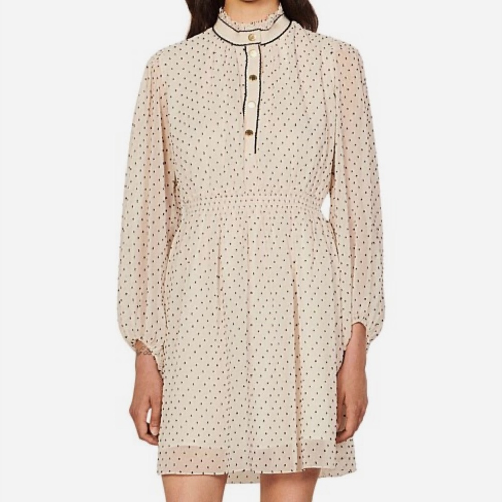 Sandro polka dot dress. Size 0